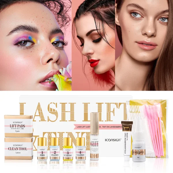 ICONSIGN Lash Lift Eyelash Eyebrow Dye Self Care Beauty Tint Kit Lashes Perm Set Brow Lamination Makeup Tools At Home