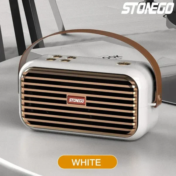 STONEGO 1PC 3D Stereo Bluetooth reproduktor X7 TWS Prenosný retro hudobný duálny reproduktor Bezdrôtový Aux Usb De Som Vonkajší basový reproduktor Soundcore