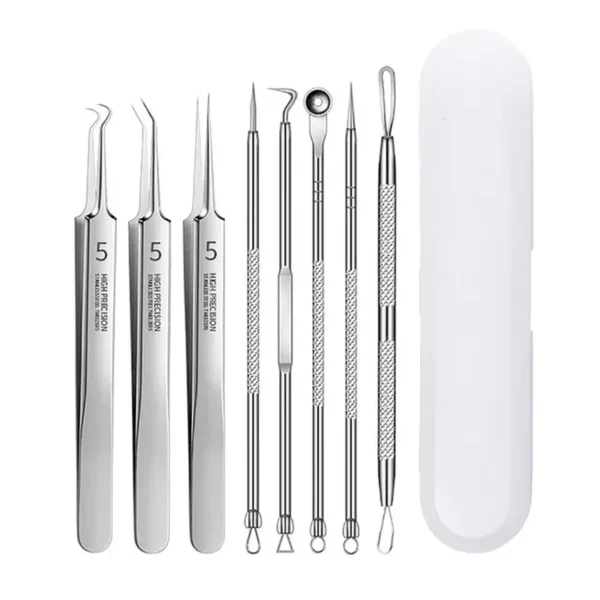 Nemecký Ultra-Fine No. 5 Cell Pimples BlackheadAcne Clip Home Skincare Routine Tweezers Beauty Face Health Salon Special Blackhead Remover Acne Needle Tool