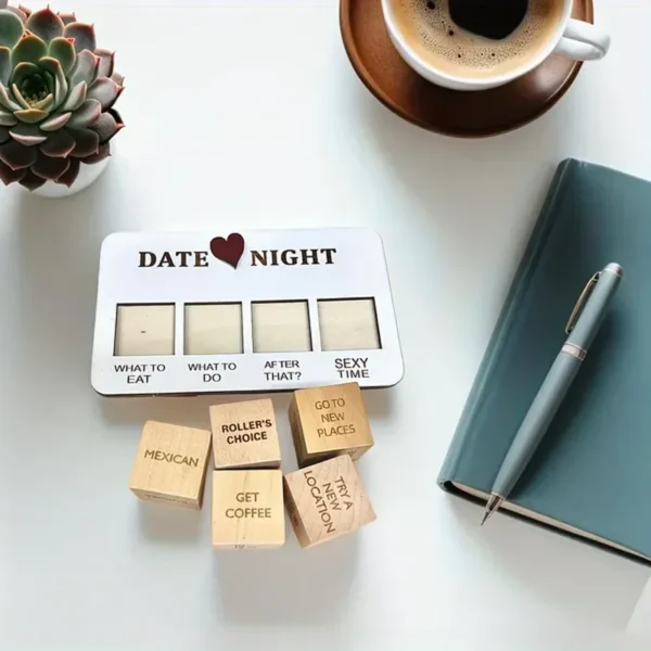 Kreatívny drevený pár Love Life Dating Dice Game - perfektné darčeky pre pár pre priateľa, svadbu, výročie