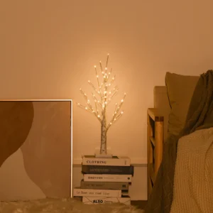 Vianočná dekorácia LED brezová vetva Spálňa Svetlo pre krajinu Svetelná okolitá dekorácia Nový rok DIY Home Decor Vianočný stromček Darček