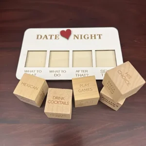 Kreatívny drevený pár Love Life Dating Dice Game - perfektné darčeky pre pár pre priateľa, svadbu, výročie