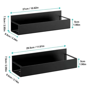 2ks Magnetický úložný regál Domáce kuchynské regály Magnet Chladnička práčka Bočné závesné úložné stojany, multifunkčné skladovanie