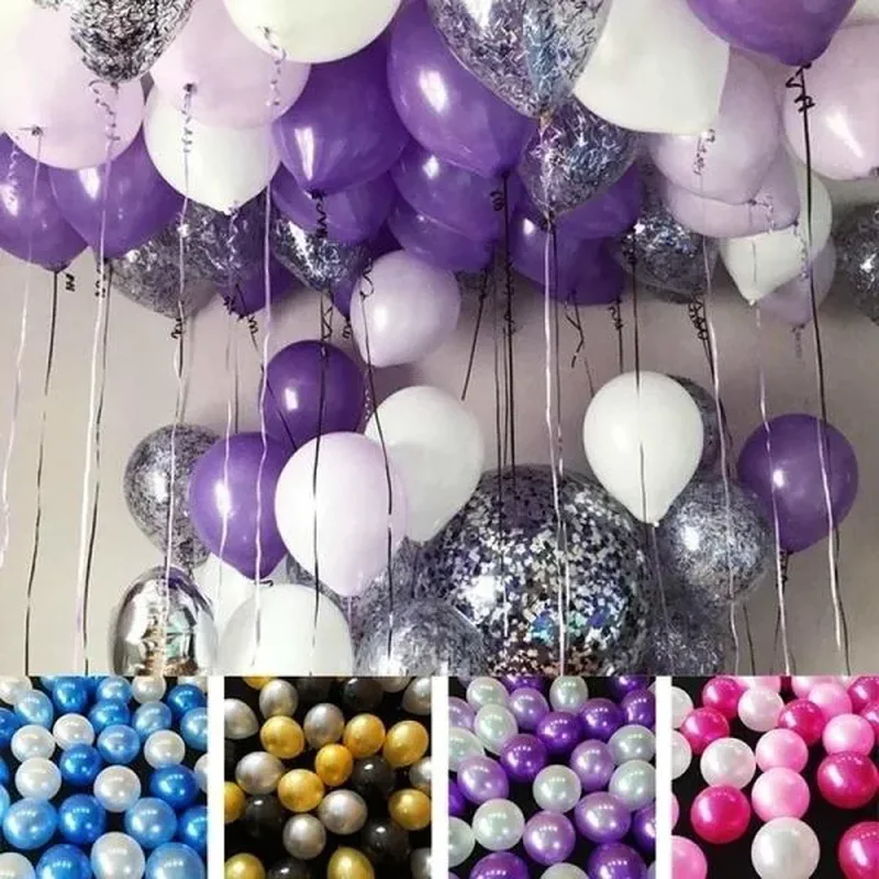 30/60PCS 10 palcov 12 farebné roztomilé latexové balóny TÃm nevesta hélium nafukovacà balón pre domáce svadobné party dekorácie Bachelorette Party Svadobné balóny