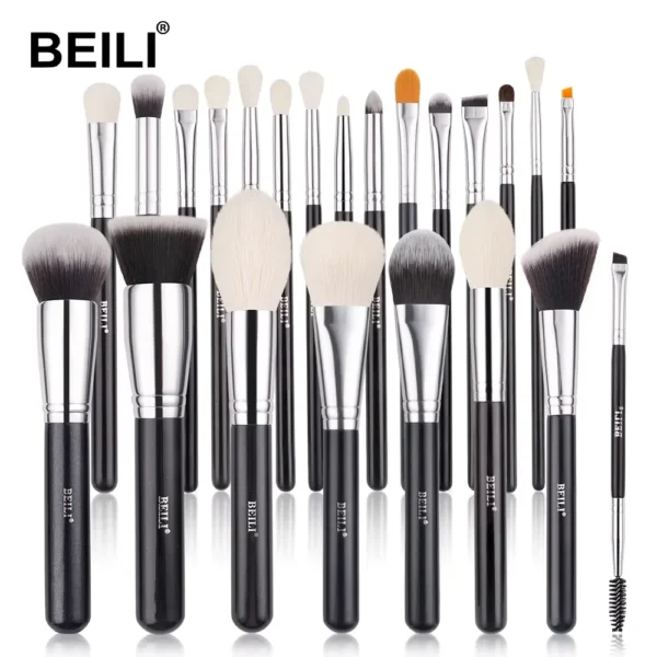 Krása make-up štetce Set profesionálne prírodné kozie vlasy štetce nadácie make-up púder kontúra očné tiene make up štetce